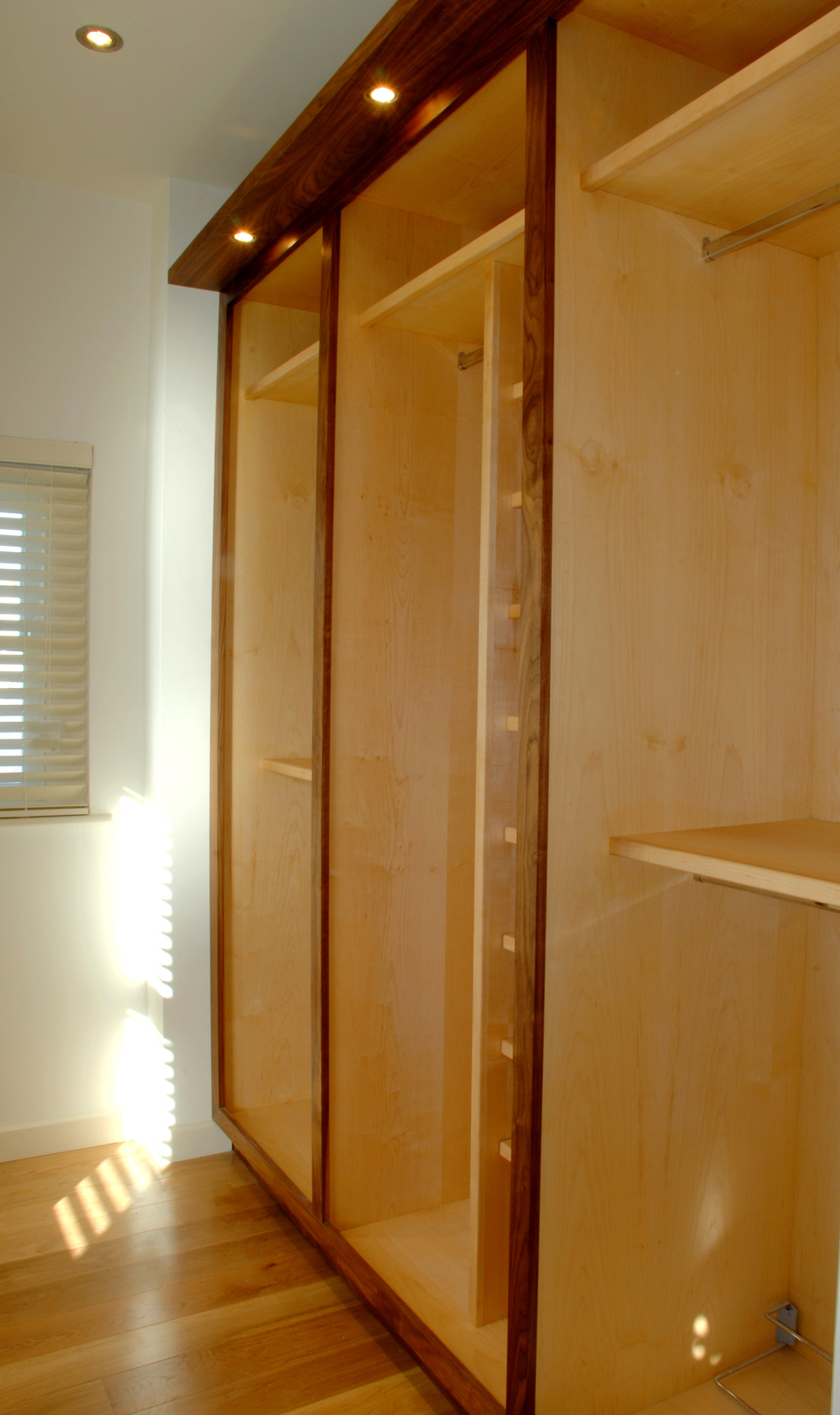 Maple & Walnut Wardrobes